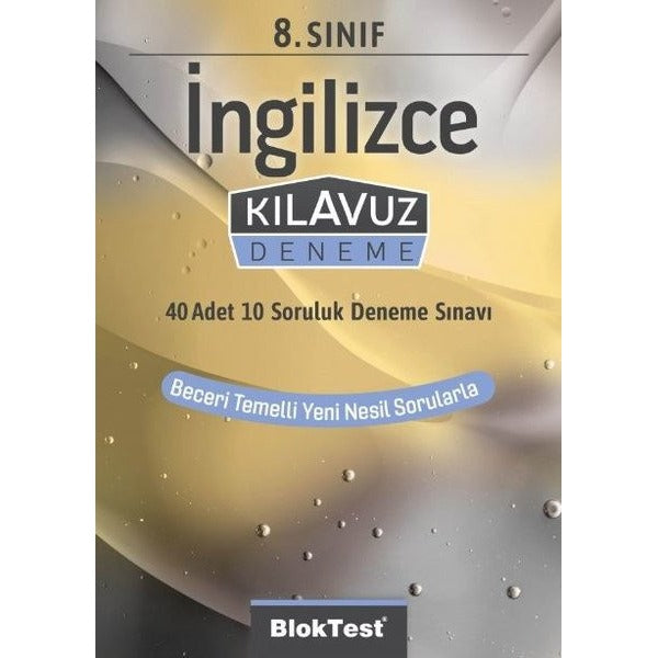 8.Sınıf  İngilizce Kılavuz Deneme | Bloktest Yayınları (İnce Kapak)