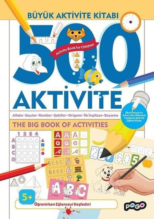 Büyük Aktivite Kitabı 500 Aktivite | Pogo (İnce Kapak)