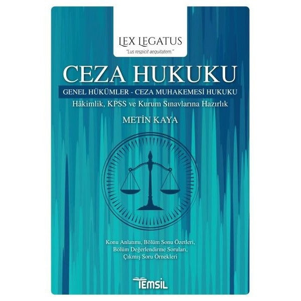 Ceza Hukuku Genel Hükümler - Ceza Muhakemesi Hukuku | Temsil Kitap (Ciltsiz)