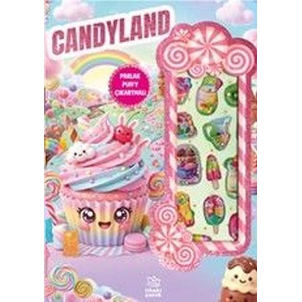 Candyland - Puffy Parlak Çıkartmalı Boyama Kitabı