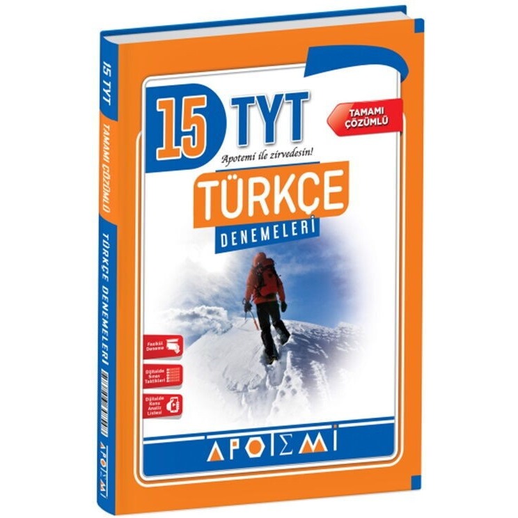 TYT Türkçe 15 Deneme | Apotemi Yayınları (Ciltsiz)