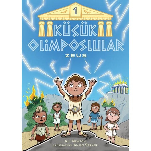 Küçük Olimposlular 1 - Zeus | Martı Yayınları (İnce Kapak)