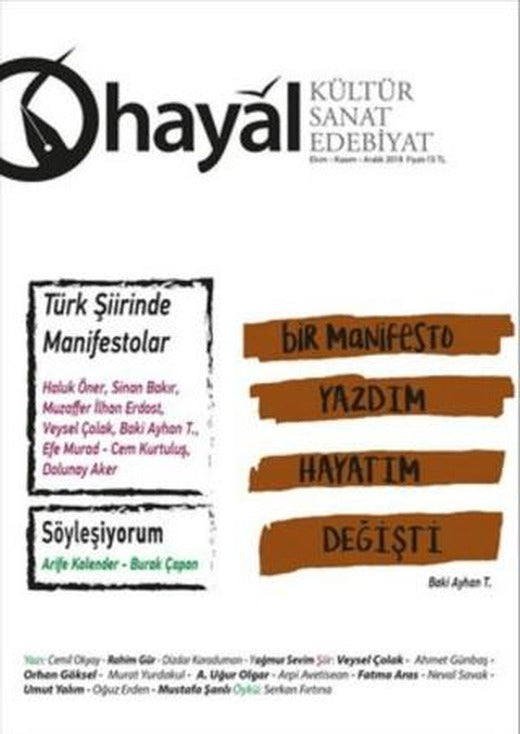 Hayal Kültür Sanat Edebiyat Dergisi Sayı: 67 | Hayal Yayınları (Ciltsiz)