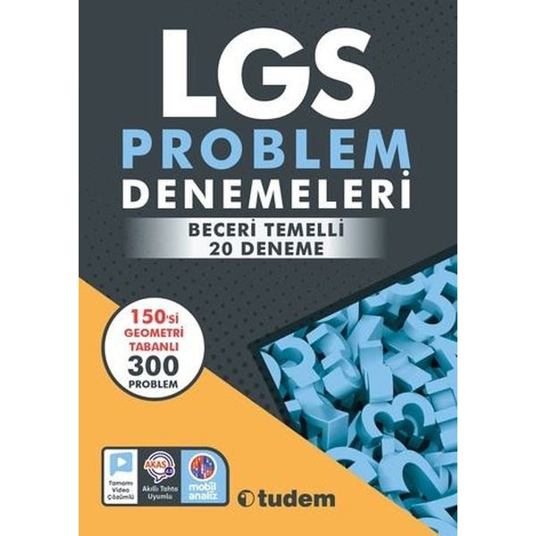 LGS Problem Denemeleri | Tudem Yayınları - Ders Kitapları (İnce Kapak)