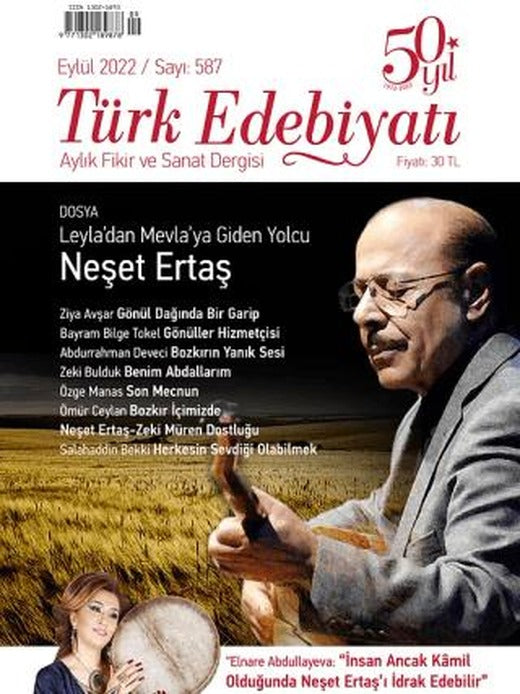 Türk Edebiyatı Dergisi Sayı: 587 Eylül 2022 | Türk Edebiyatı Dergisi (Ciltsiz)