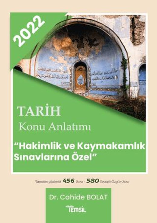 2022 Tarih Konu Anlatımı - Hakimlik ve Kaymakamlık Sınavlarına Özel | Temsil Kitap (Ciltsiz)