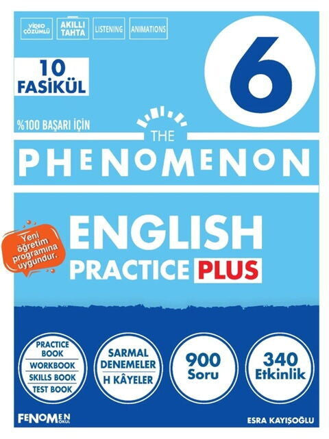 Fenomen 6. Sınıf The Phenomenon English Practice Plus Fenomen Yayınları kitap kapağı