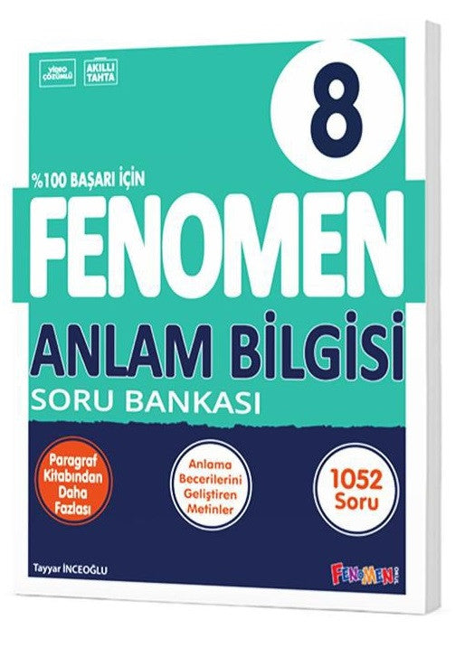 Fenomen Okul 2024 8. Sınıf Anlam Bilgisi Soru Bankası - Tayyar İnceoğlu kitap kapağı