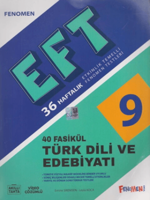 9. Sınıf Türk Dili ve Edebiyatı Etkinlik Temelli Fenomen Testleri 40 Fasikül - Emine Siremsen kitap kapağı