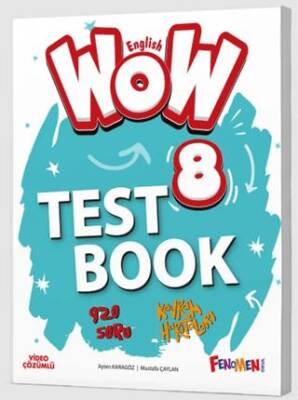 Wow 8 English Test Book - Ayten Karagöz kitap kapağı