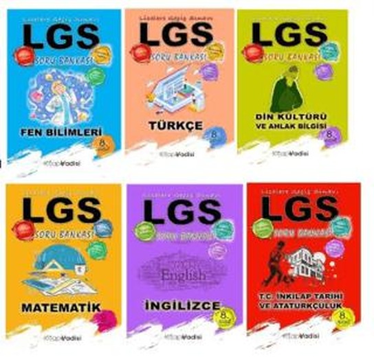 8. Sınıf LGS Soru Bankası Seti | Kitap Vadisi Yayınları (Ciltsiz)