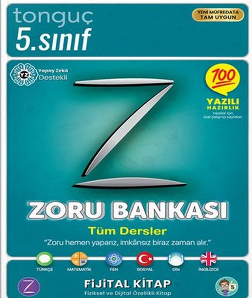 5 .Sınıf Zoru Bankası Tüm Dersler | Tonguç Akademi (İnce Kapak)