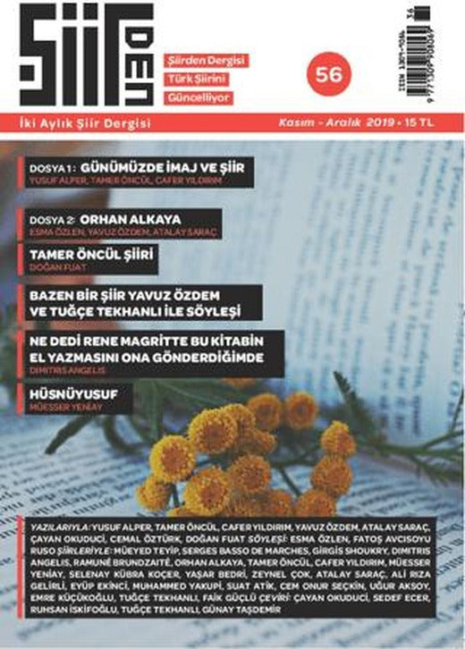 Şiirden İki Aylık Şiir Dergisi Sayı: 56 Kasım - Aralık 2019 | Şiirden Yayıncılık (Ciltsiz)