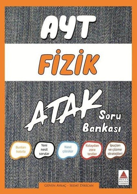 AYT Fizik Soru Bankası Atak | Delta Kültür-Eğitim (İnce Kapak)