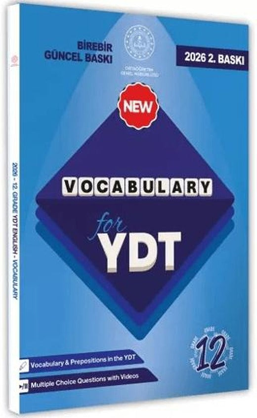 2026 YDT MEBİ İngilizce 12. Sınıf Vocabulary Kelime Bilgisi Soru Bankası | Karakutu Yayın (Ciltsiz)