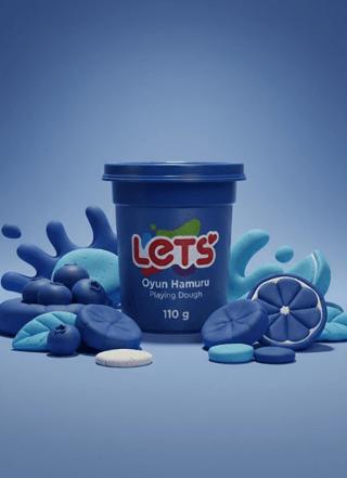 Let's Oyun Hamuru Lacivert 110g | Lets - Resim 1