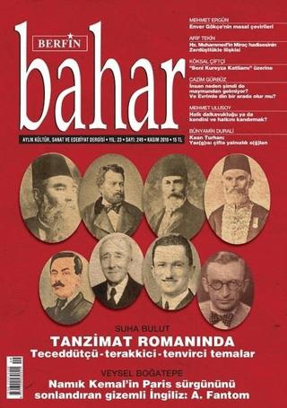 Berfin Bahar Aylık Kültür Sanat ve Edebiyat Dergisi Sayı: 249 Kasım 2018 | Berfin Bahar Dergisi (Ciltsiz)  - Resim 1