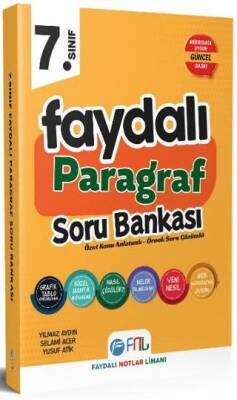 FNL Yayınları 7. Sınıf Faydalı Paragraf Soru Bankası - Yılmaz Aydın kitap kapağı