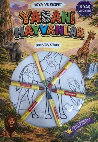 Yabani Hayvanlar Boyama Kitabı | 0-6 Yaş Yayınları (Ciltsiz)  - Resim 1