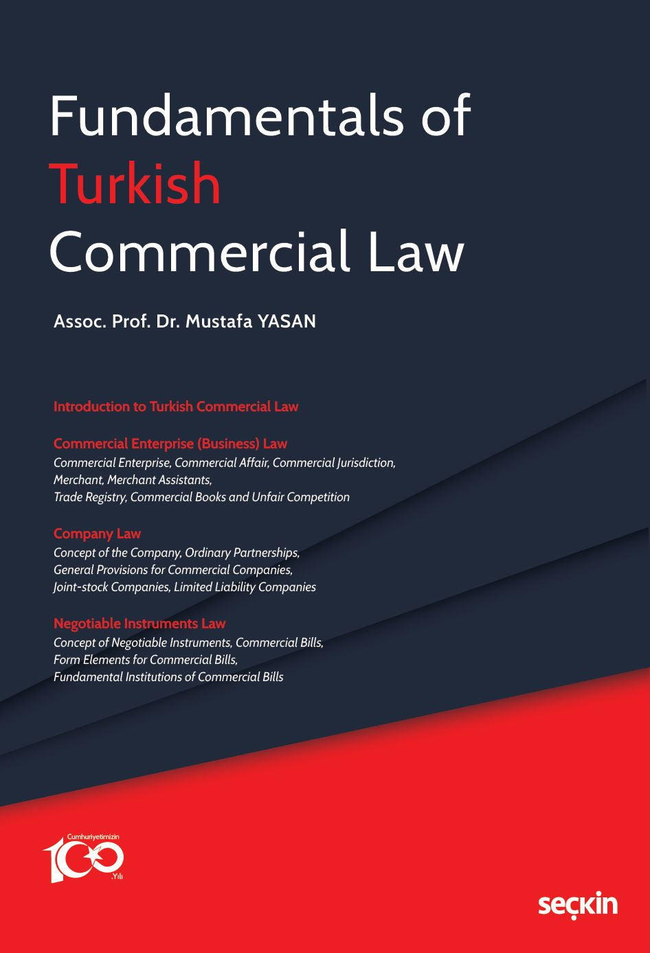 Fundamentals of Turkish Commercial Law - Mustafa Yasan kitap kapağı