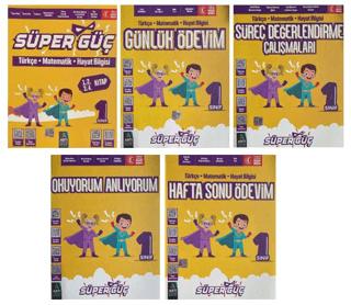 1. Sınıf Süper Güç Eğitim Seti (5 Kitap) | Artı Eğitim Yayınları (Ciltsiz)  - Resim 1