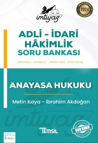 İmtiyaz Adli - İdari Hakimlik Soru Bankası Anayasa Hukuku | Temsil Kitap (Ciltsiz)  - Resim 1