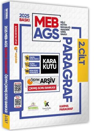 2025 MEB-AGS Türkçenin Kara Kutusu Paragraf 2 Karma ÖSYM Çıkmış Soru Bankası Video/PDF Çözümlü