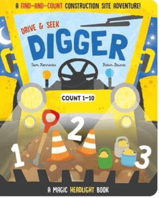 Drive and Seek Digger - A Magic Headlight Book | IMAGINE THAT (Ciltli)  - Resim 1
