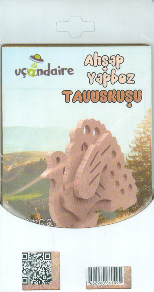 Uçandaire Ahşap Yapboz TAVUSKUŞU | Uçandaire - Resim 1