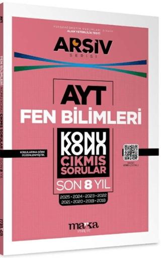 AYT Fen Bilimleri Çıkmış Sorular Konu Konu Son 8 Yıl Tıpkı Basım Arşiv Serisi | Marka Yayınları (Ciltsiz)  - Resim 1