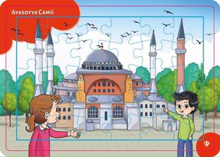 4-6 Yaş Değerli Mekanlar Ayasofya Cami Puzzle 30 Parça | Türkiye Diyanet Vakfı Yayınları - Resim 1