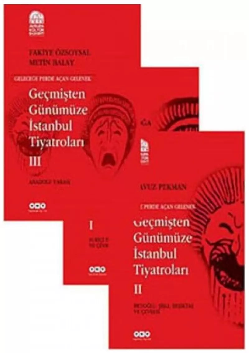 Geçmişten Günümüze İstanbul Tiyatroları (Kutulu 3 Cilt) - Yavuz Pekman kitap kapağı