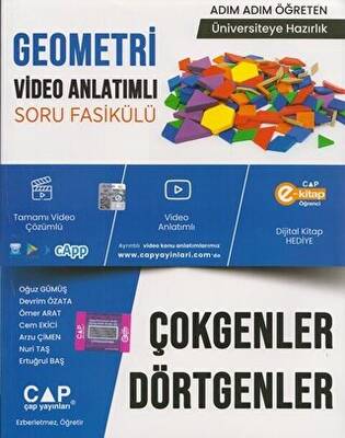 Geometri Video Anlatımlı Çokgenler Dörtgenler Soru Fasikülü - Kolektif kitap kapağı