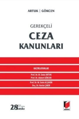 Gerekçeli Ceza Kanunları - Mehmet Emin Artuk kitap kapağı