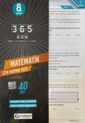 8.Sınıf Matematik Yaprak Test Gezegen Yayıncılık - Kolektif kitap kapağı
