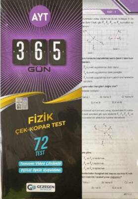 AYT 365 Gün Fizik Yaprak Test Gezegen Yayıncılık - Kolektif kitap kapağı