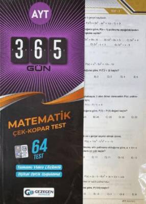 AYT 365 Gün Matematik Yaprak Test Gezegen Yayıncılık - Kolektif kitap kapağı