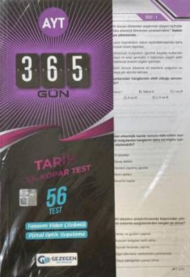 AYT Yeni Tarih Çek Kopar Yaprak Test Gezegen Yayıncılık - Kolektif kitap kapağı