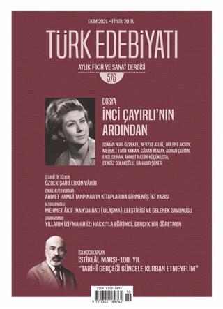 Türk Edebiyatı Dergisi Sayı: 576 Ekim 2021 | Türk Edebiyatı Dergisi (Ciltsiz)  - Resim 1