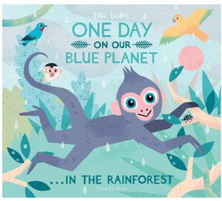 One Day On Our Blue Planet In The Rainforest | FLYİNG EYE BOOKS (Ciltli)  - Resim 1