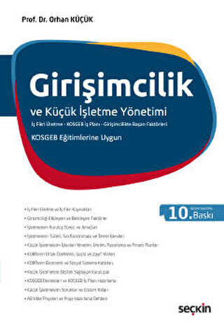 Girişimcilik ve Küçük İşletme Yönetimi - Orhan Küçük kitap kapağı