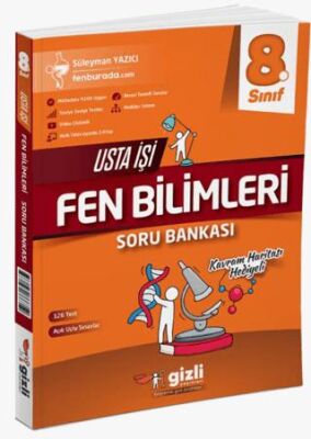 Gizli Yayınları 8. Sınıf LGS Fen Bilimleri Usta İşi Soru Bankası - Süleyman Yazıcı kitap kapağı