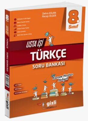 Gizli Yayınları 8. Sınıf LGS Türkçe Usta İşi Soru Bankası - Zehra Aslan kitap kapağı