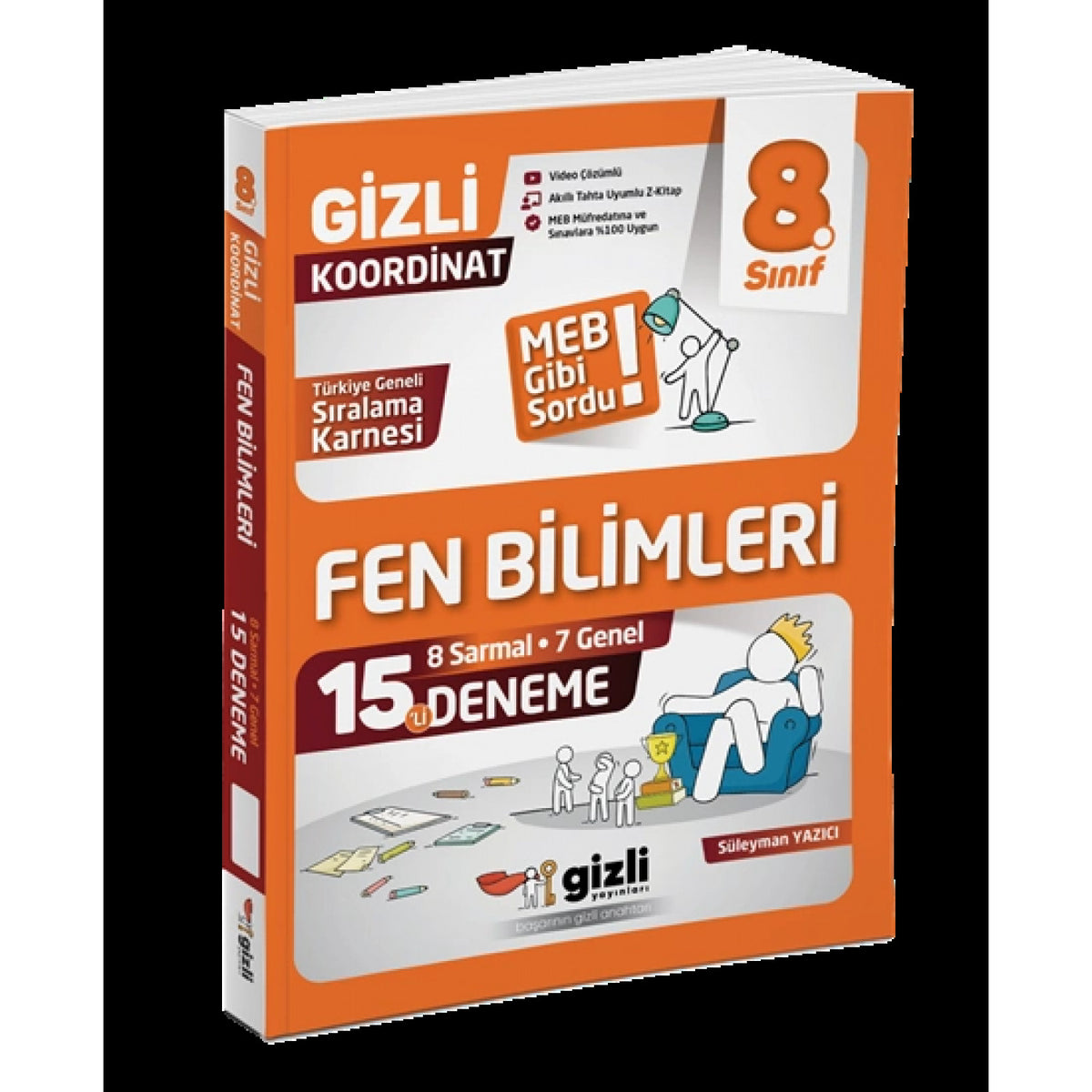 Gizli Yayınları Lgs 8. Sınıf Fen Bilimleri 15'li Deneme-Meb Gibi Sordu kitap kapağı