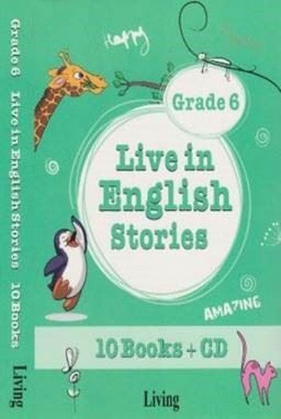 Grade 6 Live in English Stories-10 Books CD - Seval Deniz kitap kapağı
