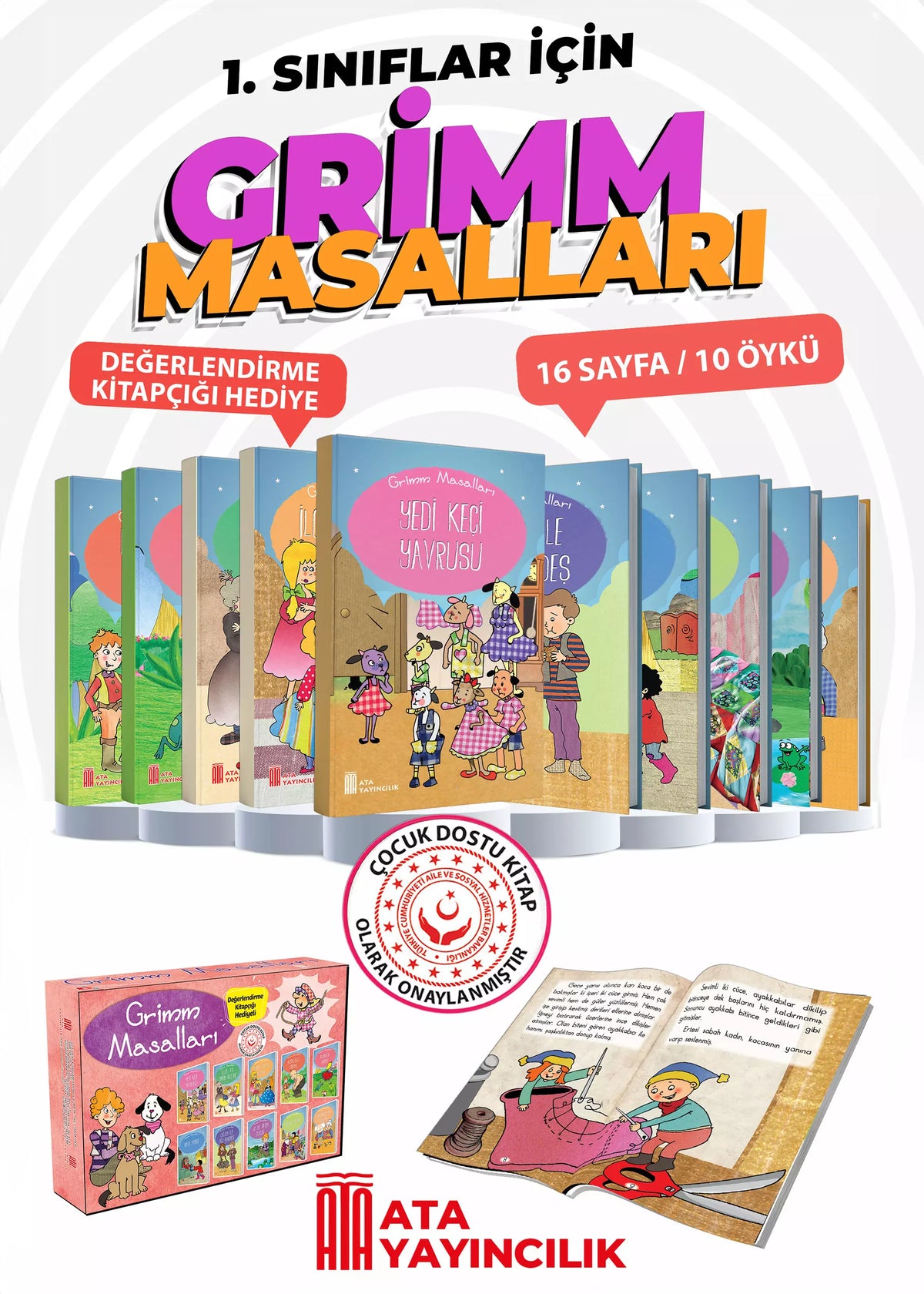 Grimm Masalları (1 ve 2. Sınıflar) - Yazar Belli Değil kitap kapağı