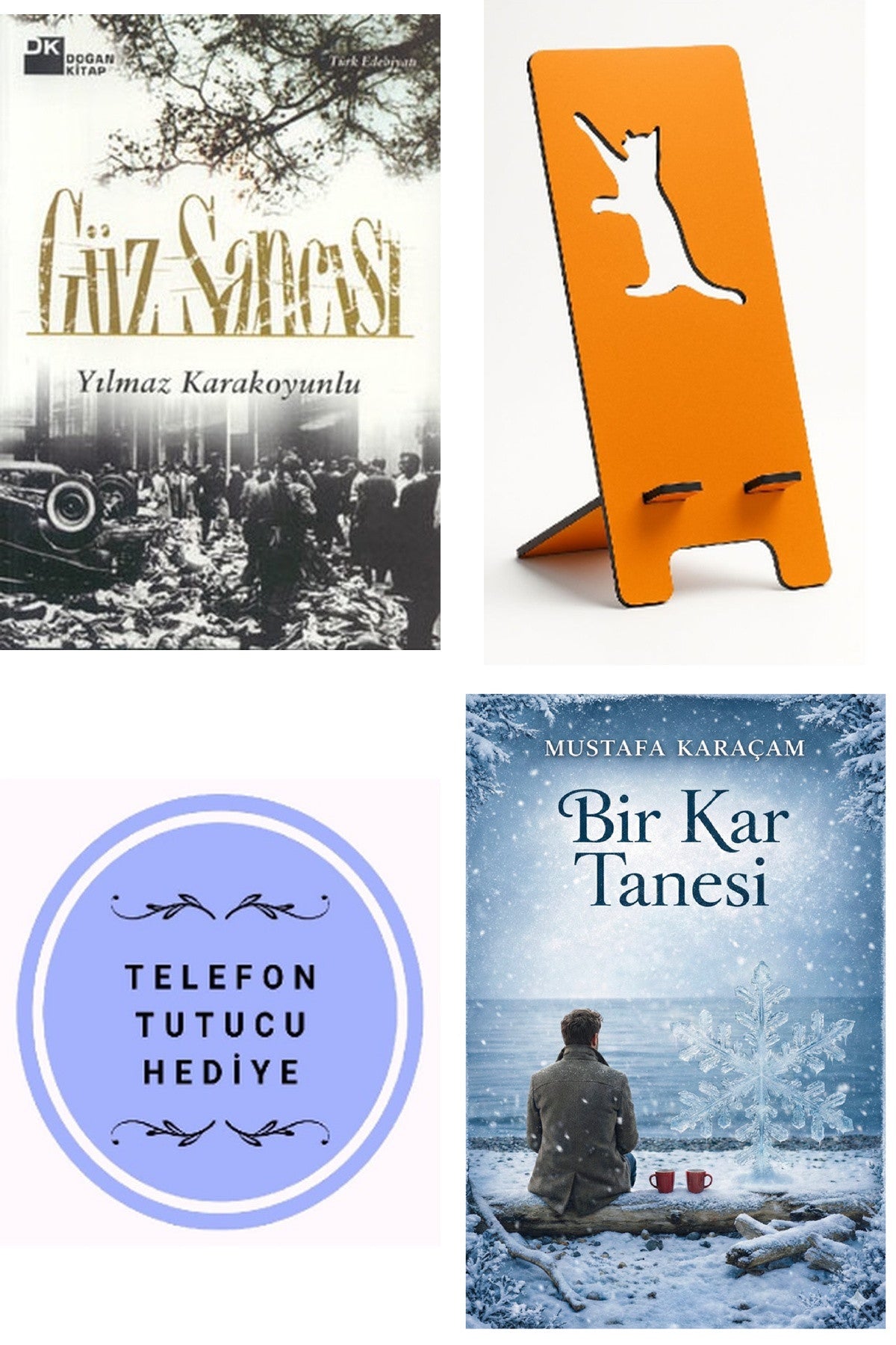 Güz Sancısı - Yılmaz Karakoyunlu + Telefon Tutucu + Bir Kar Tanesi kitap kapağı