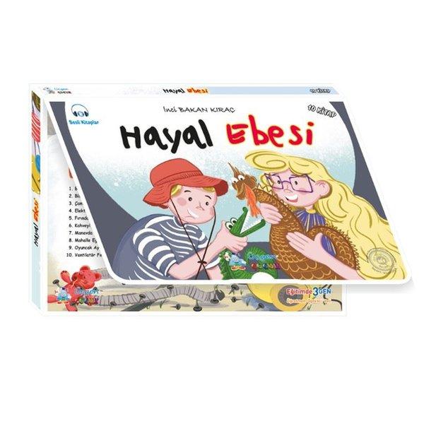 Hayal Ebesi Seti - 10 Kitap Takım - Kutulu 16 Sayfa (10 Kitaplı Okuma Seti + Değerlendirme Eki) | Üçgen Çocuk (İnce Kapak)  - Resim 1