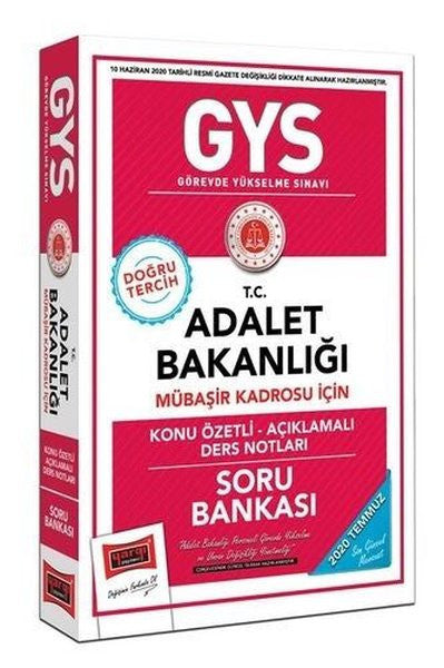 GYS T.C. Adalet Bakanlığı Mübaşir Kadrosu İçin Konu Özetli Açıklamalı Soru Bankası - Kolektif kitap kapağı