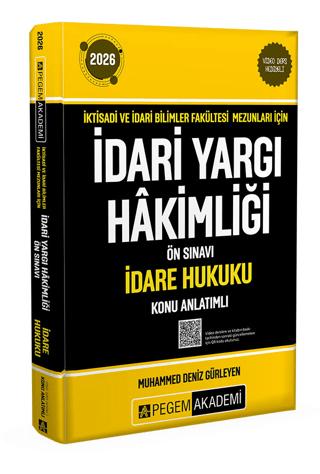 2026 İktisadi ve İdari Bilimler Fakültesi Mezunları İçin İdari Yargı Hakimliği Ön Sınavı İdare Hukuku Konu Anlatımlı | Pegem Akademi Yayıncılık (Ciltsiz)  - Resim 1